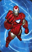 Iron Man Silver Centurion Armor - Superhuman Registration Act Card Back
