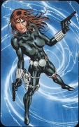 Black Widow - Superhuman Registration Act Card Back