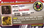 Black Panther - Superhuman Registration Act Card Front