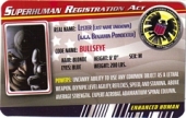 Bullseye - Superhuman Registration Act Card Front