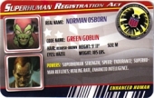 Green Goblin - Superhuman Registration Act Card Front