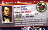 Namor the Sub-Mariner - Superhuman Registration Act Card Front