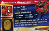 House of M Spider-Man - Superhuman Registration Act Card Front