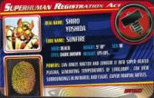 Sunfire - Superhuman Registration Act Card Front