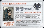 World War II Captain America - Superhuman Registration Act Card Front