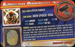 Superhuman Registration Act Card Front - Iron Spider-Man