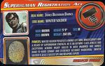 Superhuman Registration Act Card Front - Winter Soldier