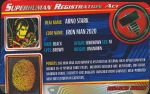 Superhuman Registration Act Card Front - Iron Man 2020