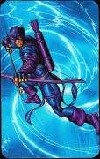 Superhuman Registration Act Card Back - Dark Hawkeye